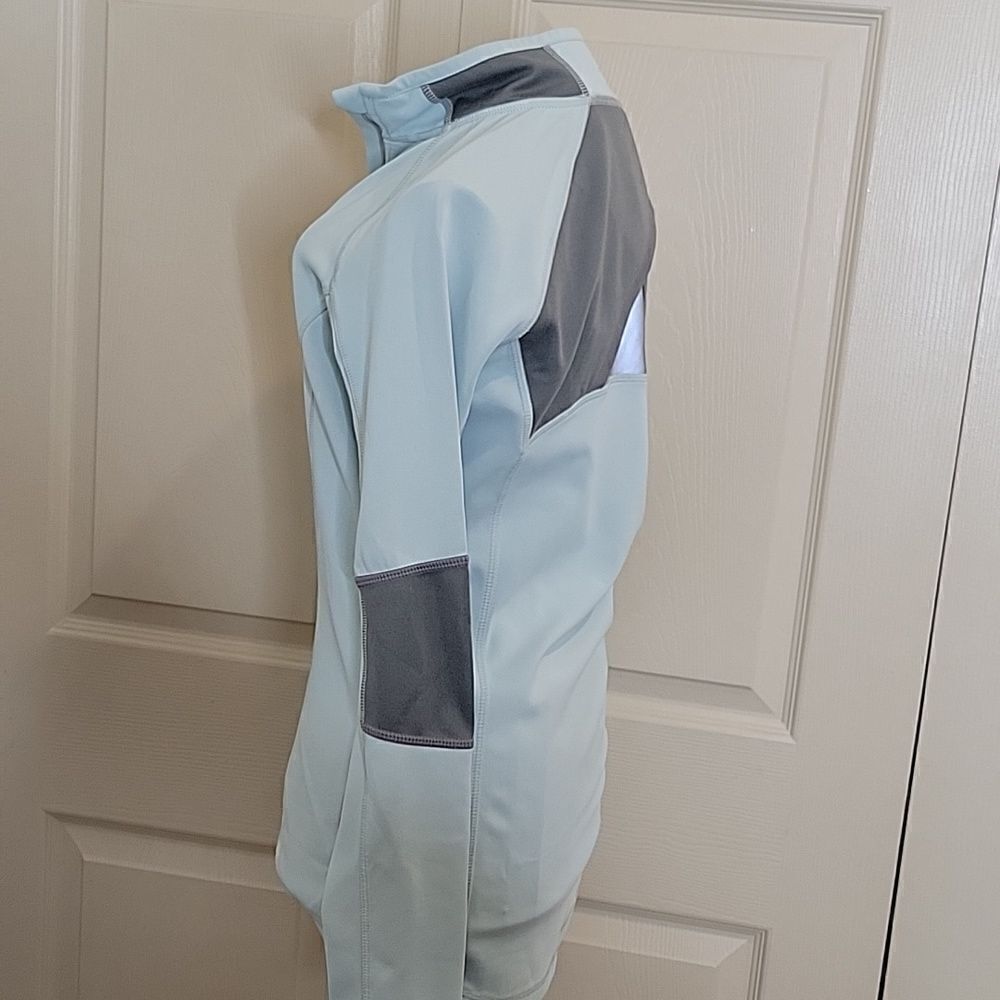 Athleta Blue and Gray Running 1/4 Zip Top Size XS - Picture 4 of 6